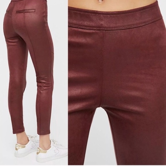 Free People Leather Vegan Leggings - Picture 2 of 6